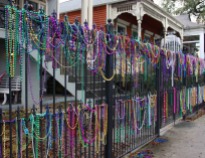 Beads left over from the parades
